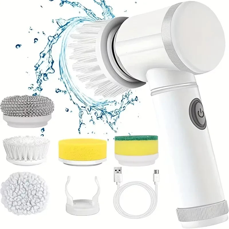 5-in-1 Cordless Electric Spin Scrubber