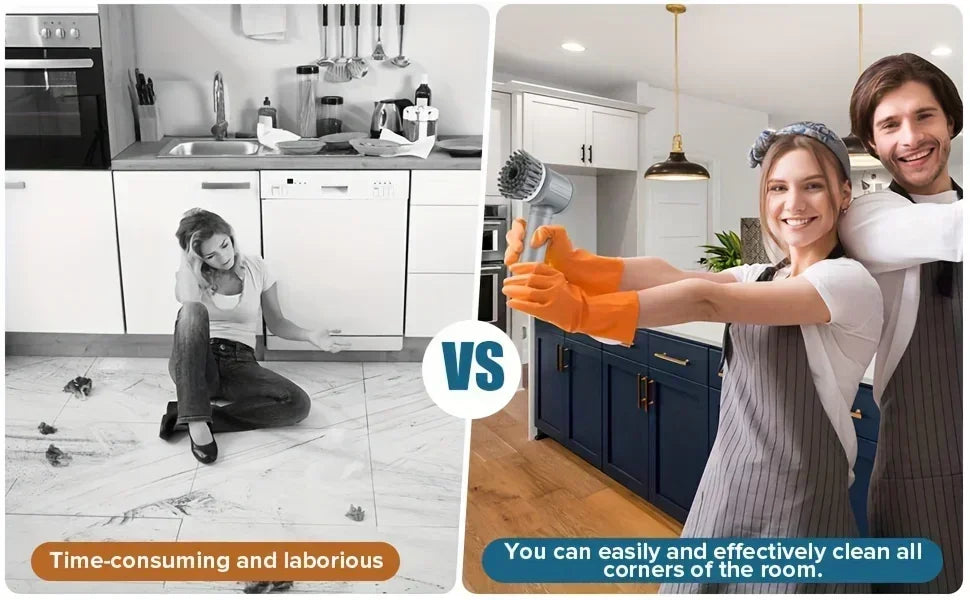 5-in-1 Cordless Electric Spin Scrubber