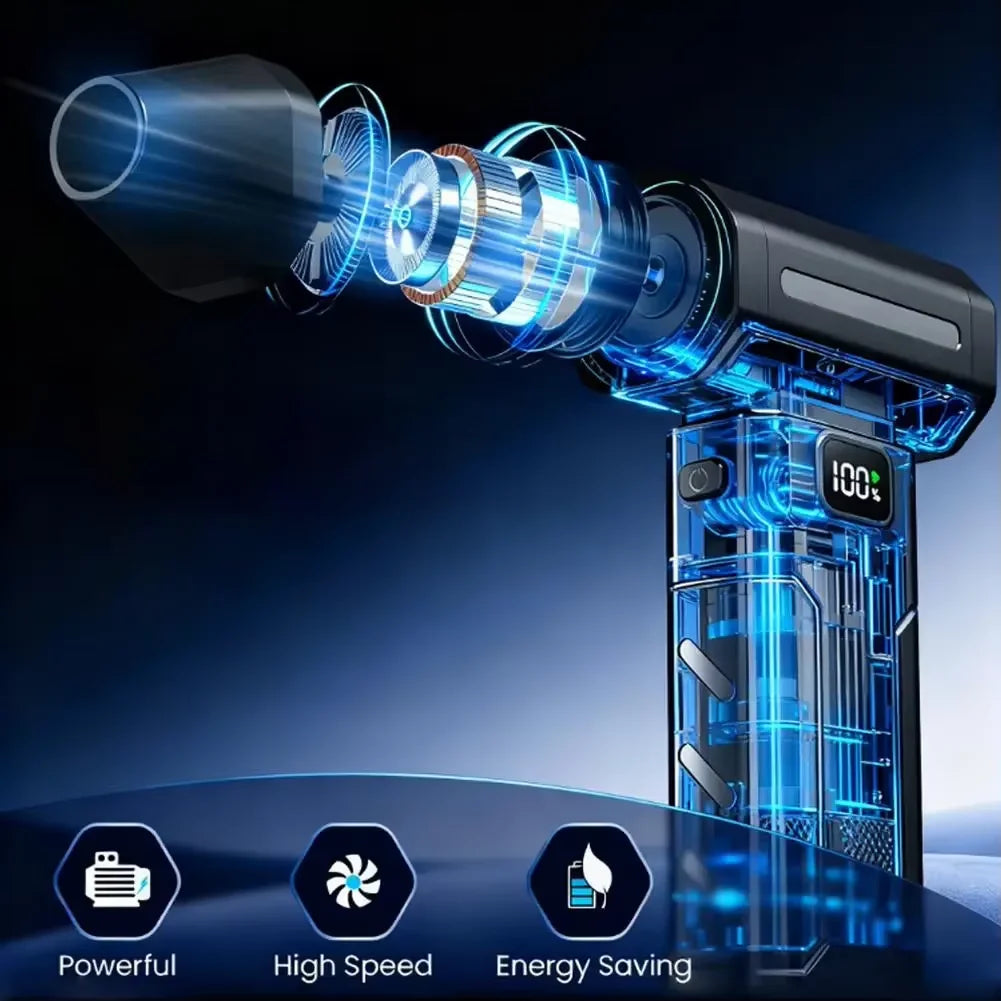 High-Power Rechargeable Air Duster & Mini Jet Fan