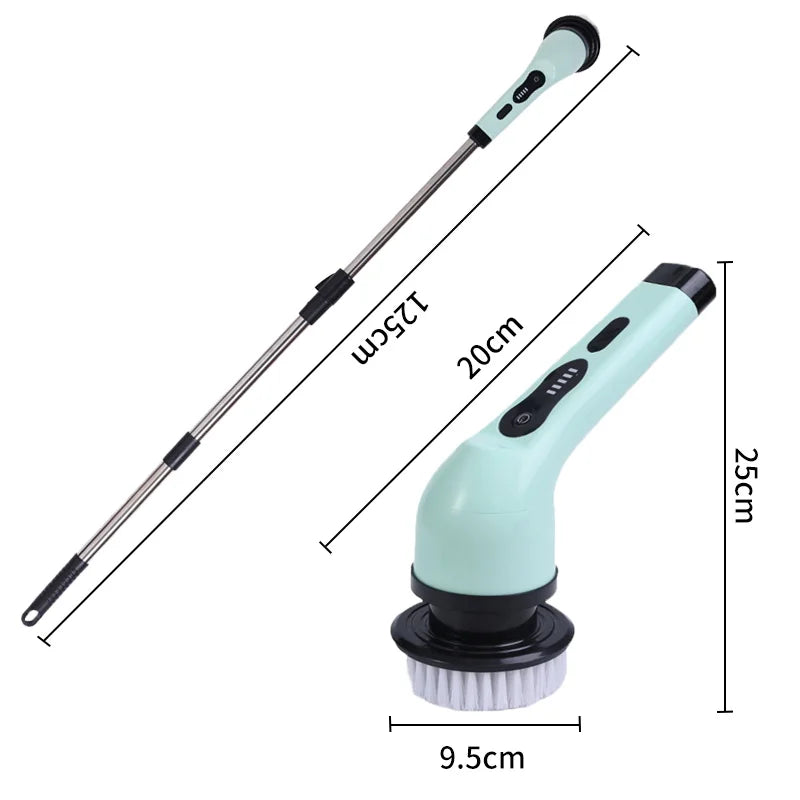 Extendable Cordless Electric Spin Scrubber