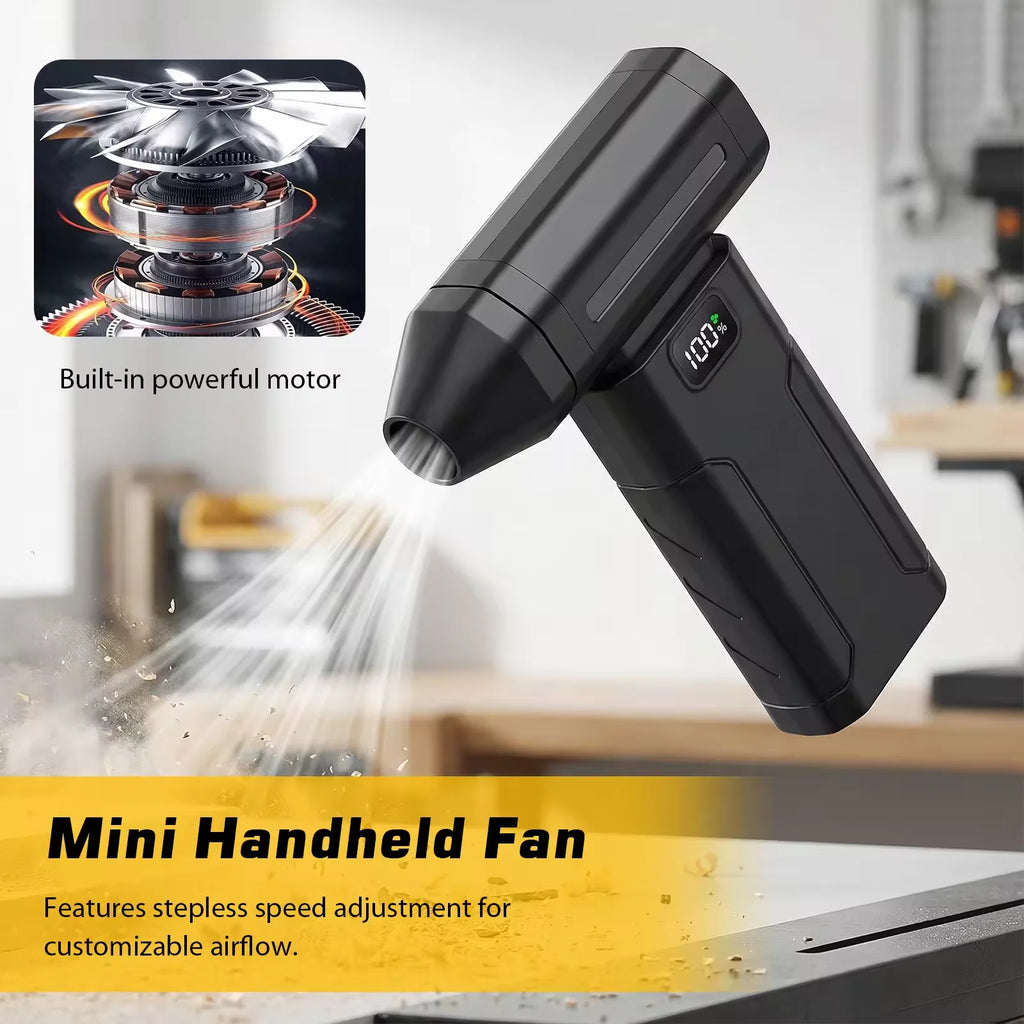 High-Power Rechargeable Air Duster & Mini Jet Fan